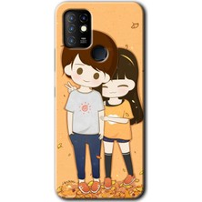 Gramaphone Infinix Hot 10 Kılıf Hd Desen Baskılı Arka Kapak - Şıpsevdi Çift