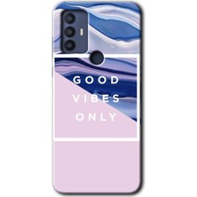 Gramaphone Tcl 30 Se Kılıf Hd Desen Baskılı Arka Kapak - Good Vibes