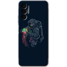 Gramaphone Tecno Pova 3 Kılıf Hd Desen Baskılı Arka Kapak - Astronot Kıyafeti