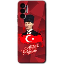 Gramaphone Tecno Spark 8 Pro Kılıf Hd Desen Baskılı Arka Kapak - Atatürkiye