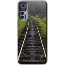 Gramaphone Tcl 30 Kılıf Hd Desen Baskılı Arka Kapak - Tren Yolu