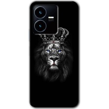 Gramaphone Vivo Y22S Kılıf Hd Desen Baskılı Arka Kapak - King Lion