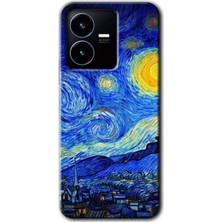 Gramaphone Vivo Y35S Kılıf Hd Desen Baskılı Arka Kapak - Starry Night