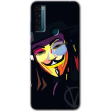 Gramaphone Tcl 20 Se Kılıf Hd Desen Baskılı Arka Kapak - Vendetta