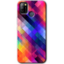 Gramaphone Infinix Smart 5 Kılıf Hd Desen Baskılı Arka Kapak - Multi Oblique