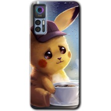 Gramaphone Tcl 30 Kılıf Hd Desen Baskılı Arka Kapak - Üzgün Pikaçu