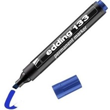 Edding Markör Permanent Kesik Uç Mavi 133   10'lu Paket / Edding