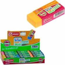 Mikro Renkli Silgi 2B-24R (24 Lü Paket)