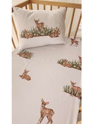 Keby % Organik Pamuk Saten Lastikli Çarşaf Set 70×130/20 -Ceylan