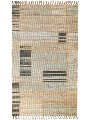 Soho Halı Soho Alaçatı 46 Kahve Siyah Kırk Yama Desen Otantik Motif Kara Tezgah Halı Çift Taraflı Kilim