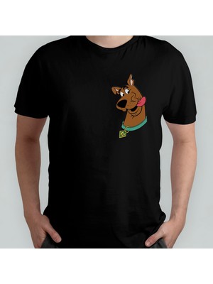 Pixxa Scooby Doo %100 Pamuklu Bisiklet Yaka T-Shirt Model - 1