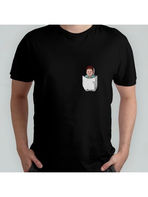 Pixxa Hasbulla Magomedov Mini Khabib %100 Pamuklu Bisiklet Yaka T-Shirt Model - 1