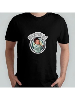 Pixxa Hasbulla Magomedov Mini Khabib %100 Pamuklu Bisiklet Yaka T-Shirt Model - 2