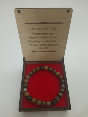 Mary Collection Kaplan Gözü Doğal Taş Bileklik