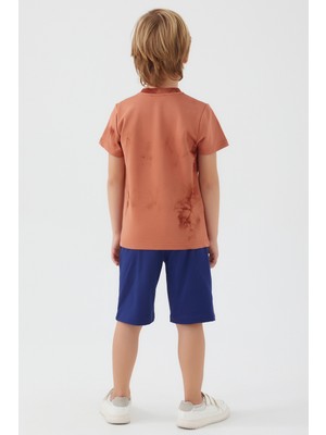 U.S. Polo Assn. Erkek Çocuk Kahverengi Pijama Takım 50273861-VR029