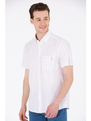 U.S. Polo Assn. Erkek Taş Gömlek Kısa Kollu 50264431-VR049
