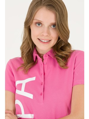 U.S. Polo Assn. Kadın Pembe Tişört 50262939-VR041