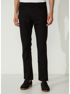 Altınyıldız Classics Normal Bel Boru Paça Comfort Fit Siyah Erkek Pantolon 4A012320009224