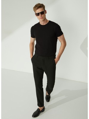 Altınyıldız Classics Normal Bel Dar Paça Slim Fit Siyah Erkek Pantolon 4A0123200023