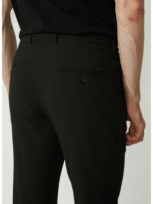 Altınyıldız Classics Normal Bel Dar Paça Slim Fit Siyah Erkek Pantolon 4A0123200023