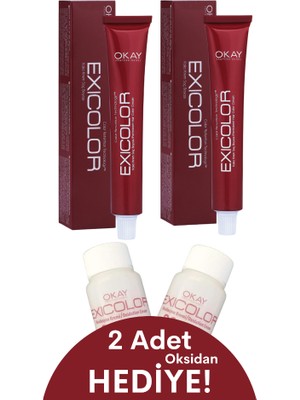 Exicolor Saç Boyası Tüp 60 ml 9.08 Çok Açık Kumral Kum Beji 2 Adet (Oksidan 4'lü Set)