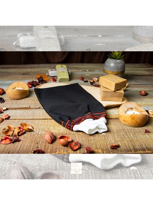 Ayseliza Viskon Türk Hamam Kesesi Vegan Eksfoliye Edici Eldiven Ölü Deriyi ve Cilt Lekelerini Yok Ederr