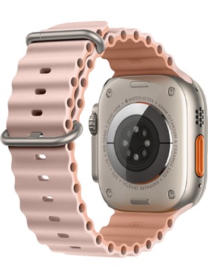 E2M Apple Watch 38-40-41MM Krd-28 Ocean Çift Renkli Rose Kordon