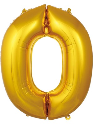 Gogopak 0 Rakamı 16 Inç Gold Folyo Balon 36 cm