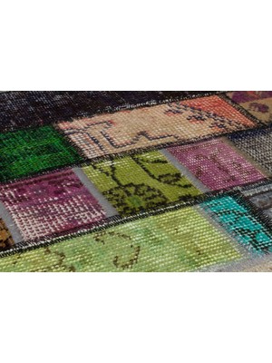 Sempati Halı Eskitme patchwork El Dokuma Halı 160 x 230 cm 5079