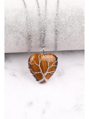 Maranki Metalli Kalp Kaplangözü Kolye Ucu