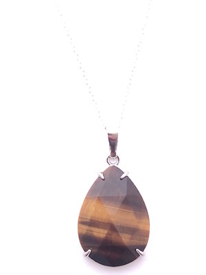 Maranki Kaplangözü Damla Çerçeveli Kolye Ucu