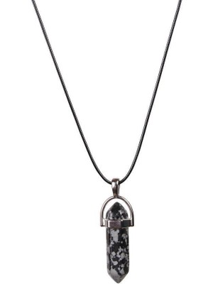 Maranki Karlı Obsidyen Kolye Ucu
