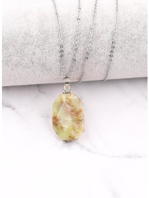 Maranki Sarı Opal Kolye Ucu
