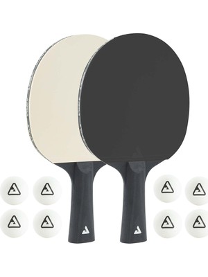 Joola Black White Masa Tenisi 2 Raket + 8 Top Set