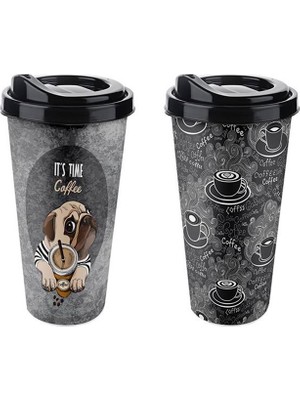 Depposite Coffee Plastik Termos Bardak 650 ml 2'li