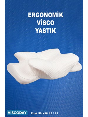 Viscoday Ortopedik Visco Yastık Boyun Fıtığı Boyun Düzleşmesi Boyun Destekli Güzellik Yastığı