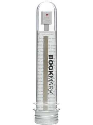 Metalmorphose Kitap Ayracı Kırmızı Renk 1 Adet 3D Krom Tasarım 1.1x1x13.01 cm