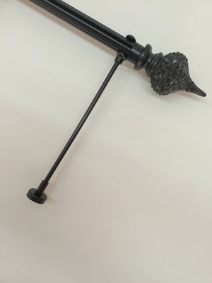 Bese Home Selçuklu Raysız Metal Rustik Perde Askısı Perde Kornişi Perde Aksesuarı