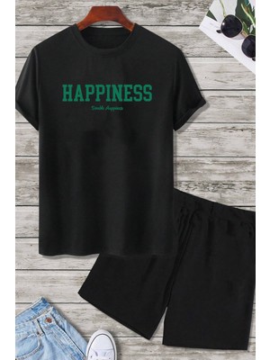 Only Trendwear Happiness Baskı Şort Takım