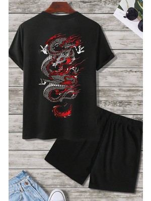 Only Trendwear Chinesebox Baskı Şort Takım