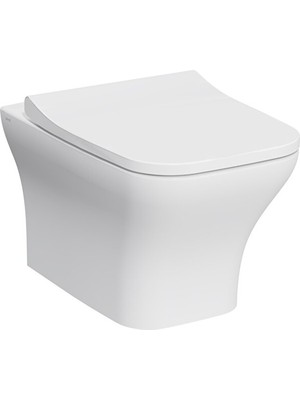 Vitra Ardea 7484B003-6344 S Smoothflush Asma Klozet-Kapak Seti, Beyaz