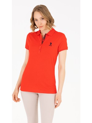 U.S. Polo Assn. Kadın Kırmızı Basic Tişört 50262698-VR030