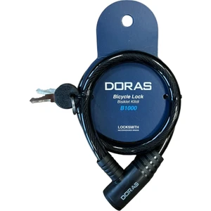 Doras Anahtarlı Bisiklet Kilidi 65X12 SIYAH-B1000