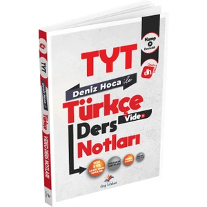 Dizgi Kitap Deniz Hoca TYT Türkçe Video Ders Kitabı 2024-TYT Kamp Kitabı