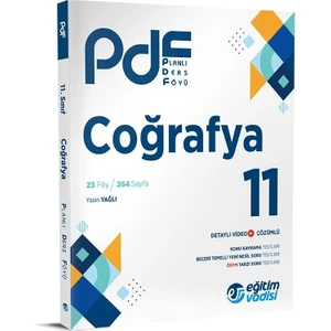 Eğitim Vadisi Yayınları 11.Sınıf ( PDF) Planlı Ders Föyü Coğrafya