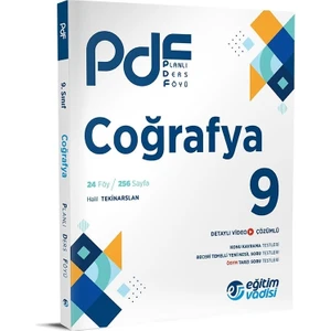 Eğitim Vadisi Yayınları 9.Sınıf ( PDF) Coğrafya Planlı Ders Föyü