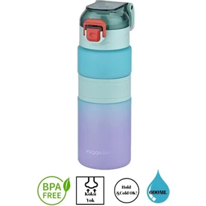 -Çift Renkli Pipetsiz Matara 600 ml