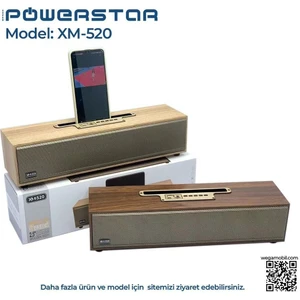 Müzik Kutusu Powerstar XM-520 Bluetooth - USB - Hafıza Kartı