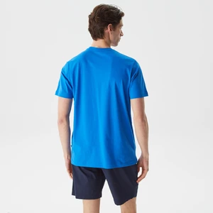 Nautıca Erkek Mavi Desenli Standart Fıt Kısa Kollu T-Shirt V35508T.4SJ