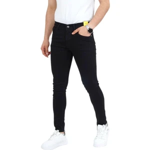 Erkek Siyah Kot Pantolon Skınnfıt 1000 BGL-ST02316